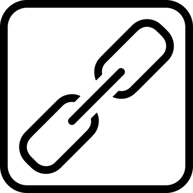 Zincir simgesi PNG biçimi basit siyah ve beyaz vektör illüstrasyonunda bağlantı birliği güvenlik ve gücünü temsil eden dijital tasarım kullanıcı arayüzü için mükemmel modern uygulama logosu minimal web ögesi