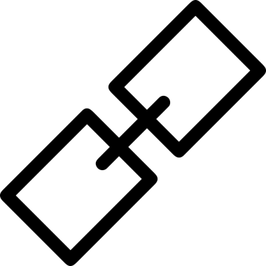 Zincir simgesi PNG biçimi basit siyah ve beyaz vektör illüstrasyonunda bağlantı birliği güvenlik ve gücünü temsil eden dijital tasarım kullanıcı arayüzü için mükemmel modern uygulama logosu minimal web ögesi