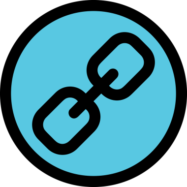 Zincir simgesi PNG biçimi basit siyah ve beyaz vektör illüstrasyonunda bağlantı birliği güvenlik ve gücünü temsil eden dijital tasarım kullanıcı arayüzü için mükemmel modern uygulama logosu minimal web ögesi