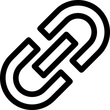 Zincir simgesi PNG biçimi basit siyah ve beyaz vektör illüstrasyonunda bağlantı birliği güvenlik ve gücünü temsil eden dijital tasarım kullanıcı arayüzü için mükemmel modern uygulama logosu minimal web ögesi