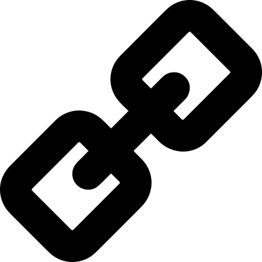 Zincir simgesi PNG biçimi basit siyah ve beyaz vektör illüstrasyonunda bağlantı birliği güvenlik ve gücünü temsil eden dijital tasarım kullanıcı arayüzü için mükemmel modern uygulama logosu minimal web ögesi