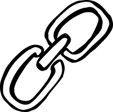 Zincir simgesi PNG biçimi basit siyah ve beyaz vektör illüstrasyonunda bağlantı birliği güvenlik ve gücünü temsil eden dijital tasarım kullanıcı arayüzü için mükemmel modern uygulama logosu minimal web ögesi