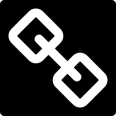 Zincir simgesi PNG biçimi basit siyah ve beyaz vektör illüstrasyonunda bağlantı birliği güvenlik ve gücünü temsil eden dijital tasarım kullanıcı arayüzü için mükemmel modern uygulama logosu minimal web ögesi