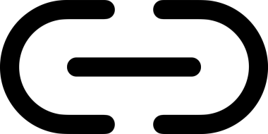 Zincir simgesi PNG biçimi basit siyah ve beyaz vektör illüstrasyonunda bağlantı birliği güvenlik ve gücünü temsil eden dijital tasarım kullanıcı arayüzü için mükemmel modern uygulama logosu minimal web ögesi