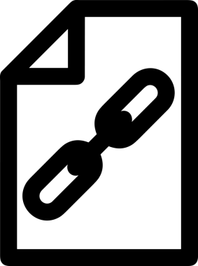 Zincir simgesi PNG biçimi basit siyah ve beyaz vektör illüstrasyonunda bağlantı birliği güvenlik ve gücünü temsil eden dijital tasarım kullanıcı arayüzü için mükemmel modern uygulama logosu minimal web ögesi