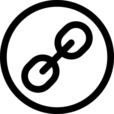 Zincir simgesi PNG biçimi basit siyah ve beyaz vektör illüstrasyonunda bağlantı birliği güvenlik ve gücünü temsil eden dijital tasarım kullanıcı arayüzü için mükemmel modern uygulama logosu minimal web ögesi