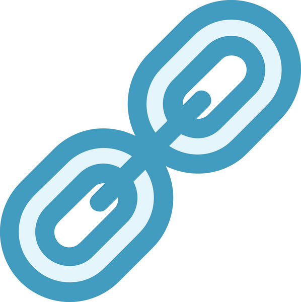 Zincir simgesi PNG biçimi basit siyah ve beyaz vektör illüstrasyonunda bağlantı birliği güvenlik ve gücünü temsil eden dijital tasarım kullanıcı arayüzü için mükemmel modern uygulama logosu minimal web ögesi