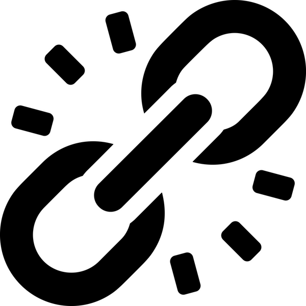 Zincir simgesi PNG biçimi basit siyah ve beyaz vektör illüstrasyonunda bağlantı birliği güvenlik ve gücünü temsil eden dijital tasarım kullanıcı arayüzü için mükemmel modern uygulama logosu minimal web ögesi