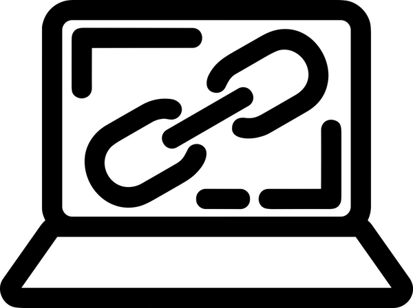 Zincir simgesi PNG biçimi basit siyah ve beyaz vektör illüstrasyonunda bağlantı birliği güvenlik ve gücünü temsil eden dijital tasarım kullanıcı arayüzü için mükemmel modern uygulama logosu minimal web ögesi