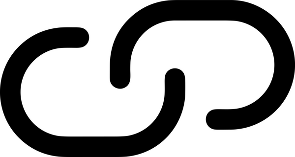 Zincir simgesi PNG biçimi basit siyah ve beyaz vektör illüstrasyonunda bağlantı birliği güvenlik ve gücünü temsil eden dijital tasarım kullanıcı arayüzü için mükemmel modern uygulama logosu minimal web ögesi