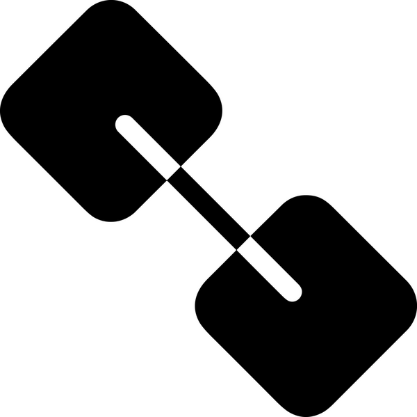 Zincir simgesi PNG biçimi basit siyah ve beyaz vektör illüstrasyonunda bağlantı birliği güvenlik ve gücünü temsil eden dijital tasarım kullanıcı arayüzü için mükemmel modern uygulama logosu minimal web ögesi