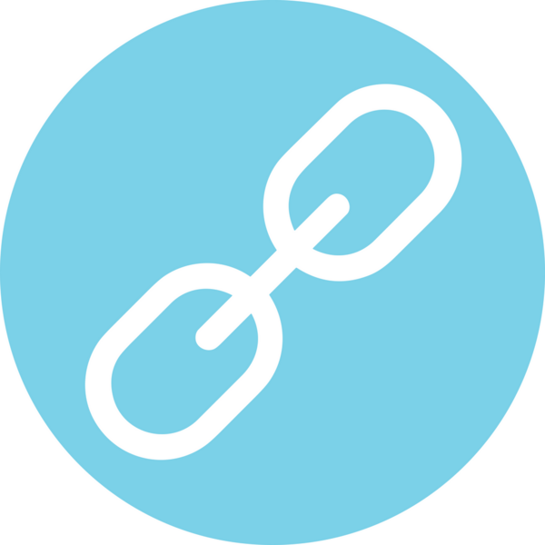 Zincir simgesi PNG biçimi basit siyah ve beyaz vektör illüstrasyonunda bağlantı birliği güvenlik ve gücünü temsil eden dijital tasarım kullanıcı arayüzü için mükemmel modern uygulama logosu minimal web ögesi