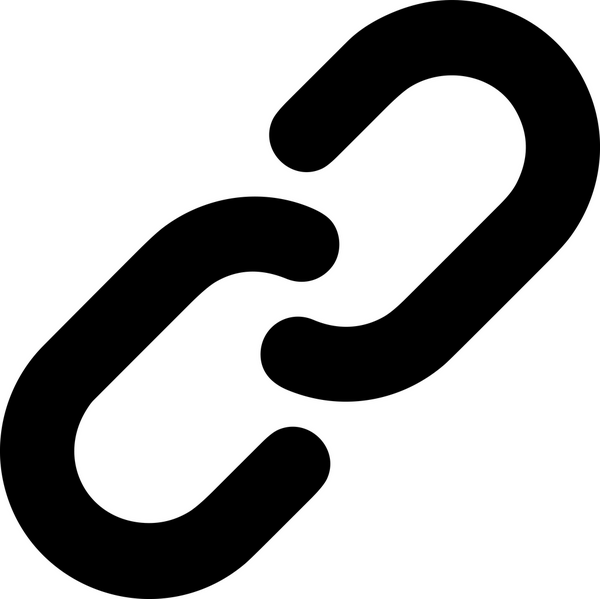 Zincir simgesi PNG biçimi basit siyah ve beyaz vektör illüstrasyonunda bağlantı birliği güvenlik ve gücünü temsil eden dijital tasarım kullanıcı arayüzü için mükemmel modern uygulama logosu minimal web ögesi