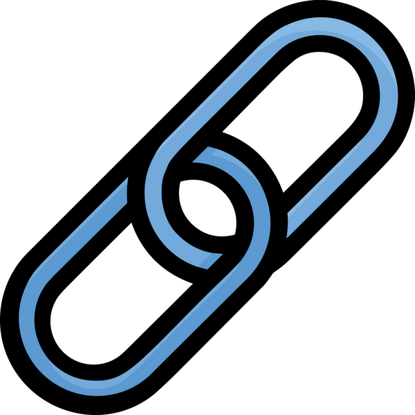 Zincir simgesi PNG biçimi basit siyah ve beyaz vektör illüstrasyonunda bağlantı birliği güvenlik ve gücünü temsil eden dijital tasarım kullanıcı arayüzü için mükemmel modern uygulama logosu minimal web ögesi