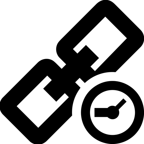 Zincir simgesi PNG biçimi basit siyah ve beyaz vektör illüstrasyonunda bağlantı birliği güvenlik ve gücünü temsil eden dijital tasarım kullanıcı arayüzü için mükemmel modern uygulama logosu minimal web ögesi