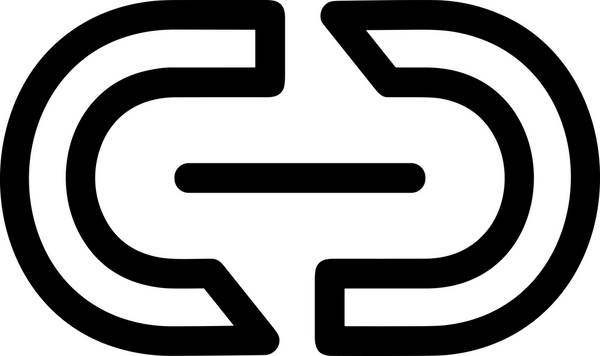 Zincir simgesi PNG biçimi basit siyah ve beyaz vektör illüstrasyonunda bağlantı birliği güvenlik ve gücünü temsil eden dijital tasarım kullanıcı arayüzü için mükemmel modern uygulama logosu minimal web ögesi