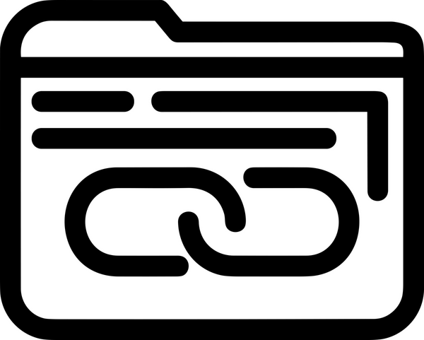 Zincir simgesi PNG biçimi basit siyah ve beyaz vektör illüstrasyonunda bağlantı birliği güvenlik ve gücünü temsil eden dijital tasarım kullanıcı arayüzü için mükemmel modern uygulama logosu minimal web ögesi