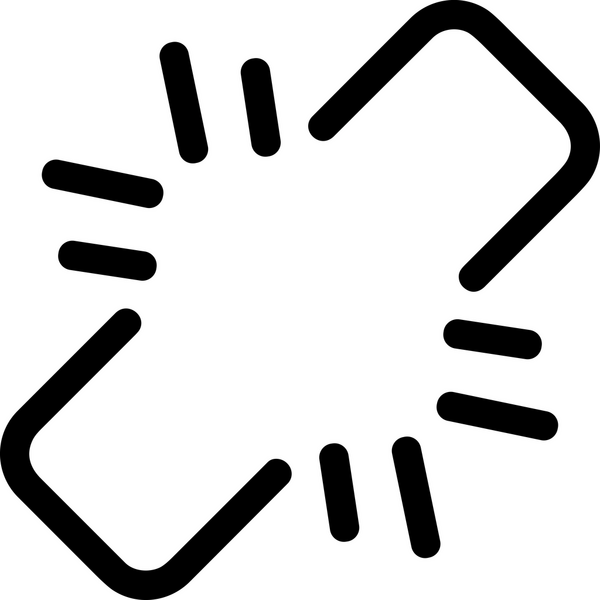 Zincir simgesi PNG biçimi basit siyah ve beyaz vektör illüstrasyonunda bağlantı birliği güvenlik ve gücünü temsil eden dijital tasarım kullanıcı arayüzü için mükemmel modern uygulama logosu minimal web ögesi