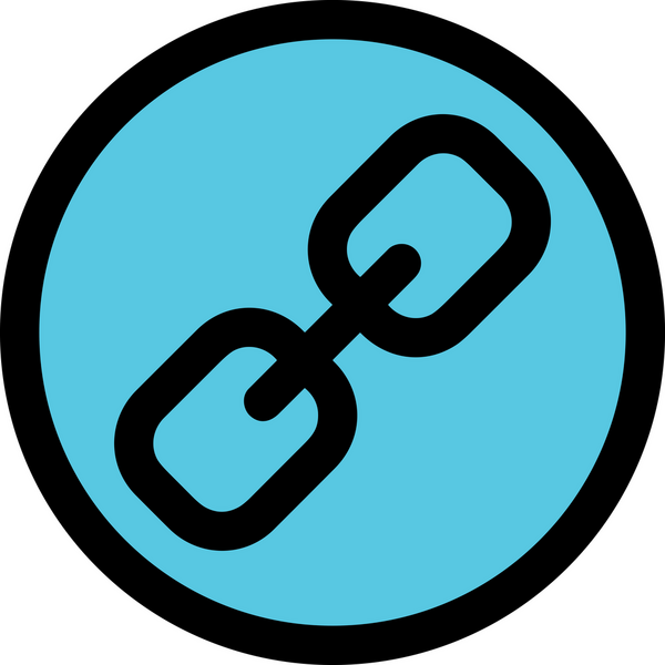 Zincir simgesi PNG biçimi basit siyah ve beyaz vektör illüstrasyonunda bağlantı birliği güvenlik ve gücünü temsil eden dijital tasarım kullanıcı arayüzü için mükemmel modern uygulama logosu minimal web ögesi