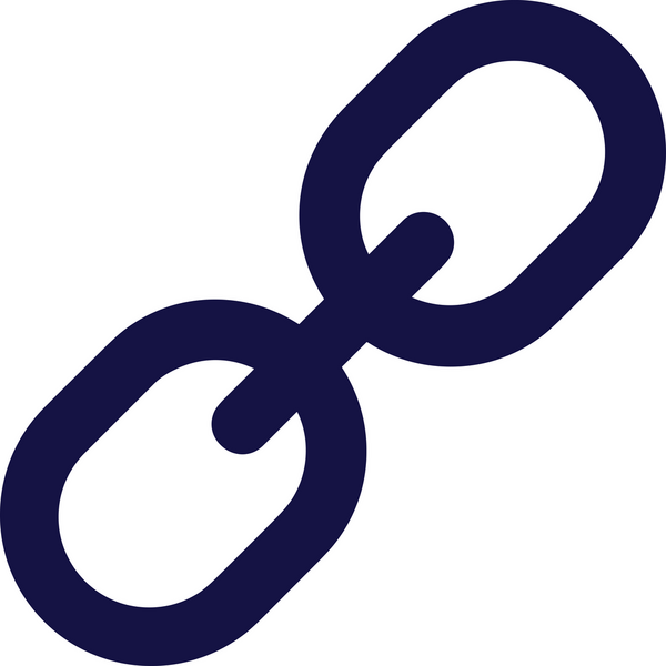 Zincir simgesi PNG biçimi basit siyah ve beyaz vektör illüstrasyonunda bağlantı birliği güvenlik ve gücünü temsil eden dijital tasarım kullanıcı arayüzü için mükemmel modern uygulama logosu minimal web ögesi