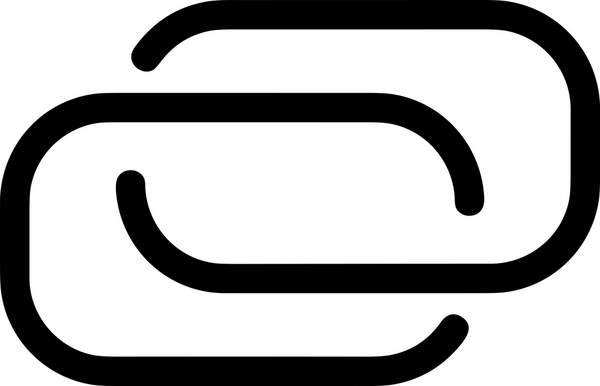 Zincir simgesi PNG biçimi basit siyah ve beyaz vektör illüstrasyonunda bağlantı birliği güvenlik ve gücünü temsil eden dijital tasarım kullanıcı arayüzü için mükemmel modern uygulama logosu minimal web ögesi