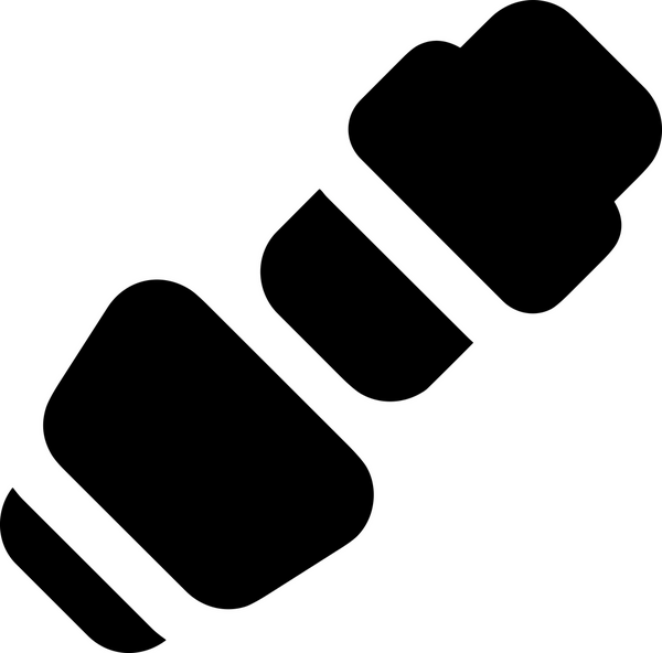 Zincir simgesi PNG biçimi basit siyah ve beyaz vektör illüstrasyonunda bağlantı birliği güvenlik ve gücünü temsil eden dijital tasarım kullanıcı arayüzü için mükemmel modern uygulama logosu minimal web ögesi