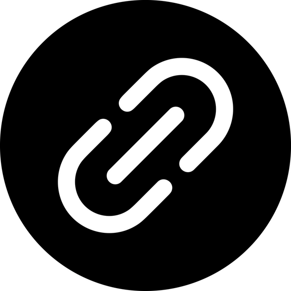 Zincir simgesi PNG biçimi basit siyah ve beyaz vektör illüstrasyonunda bağlantı birliği güvenlik ve gücünü temsil eden dijital tasarım kullanıcı arayüzü için mükemmel modern uygulama logosu minimal web ögesi