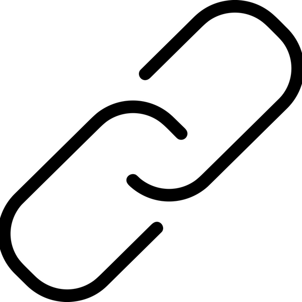 Zincir simgesi PNG biçimi basit siyah ve beyaz vektör illüstrasyonunda bağlantı birliği güvenlik ve gücünü temsil eden dijital tasarım kullanıcı arayüzü için mükemmel modern uygulama logosu minimal web ögesi