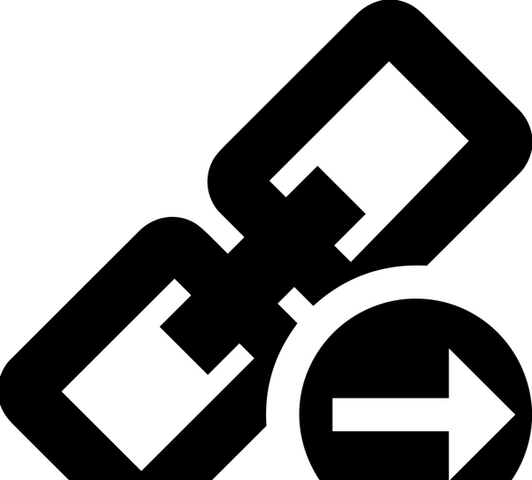 Zincir simgesi PNG biçimi basit siyah ve beyaz vektör illüstrasyonunda bağlantı birliği güvenlik ve gücünü temsil eden dijital tasarım kullanıcı arayüzü için mükemmel modern uygulama logosu minimal web ögesi