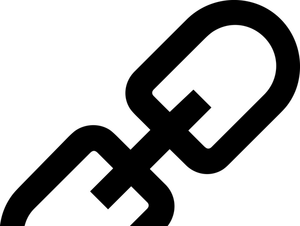 Zincir simgesi PNG biçimi basit siyah ve beyaz vektör illüstrasyonunda bağlantı birliği güvenlik ve gücünü temsil eden dijital tasarım kullanıcı arayüzü için mükemmel modern uygulama logosu minimal web ögesi