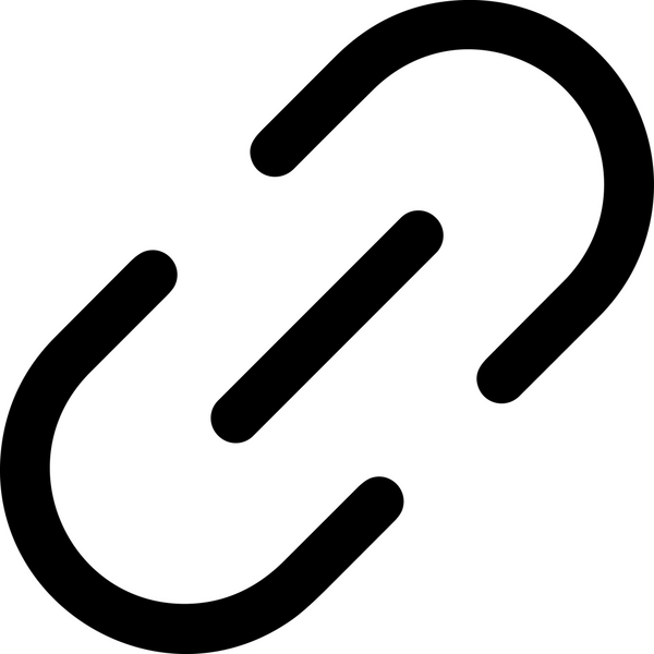 Zincir simgesi PNG biçimi basit siyah ve beyaz vektör illüstrasyonunda bağlantı birliği güvenlik ve gücünü temsil eden dijital tasarım kullanıcı arayüzü için mükemmel modern uygulama logosu minimal web ögesi