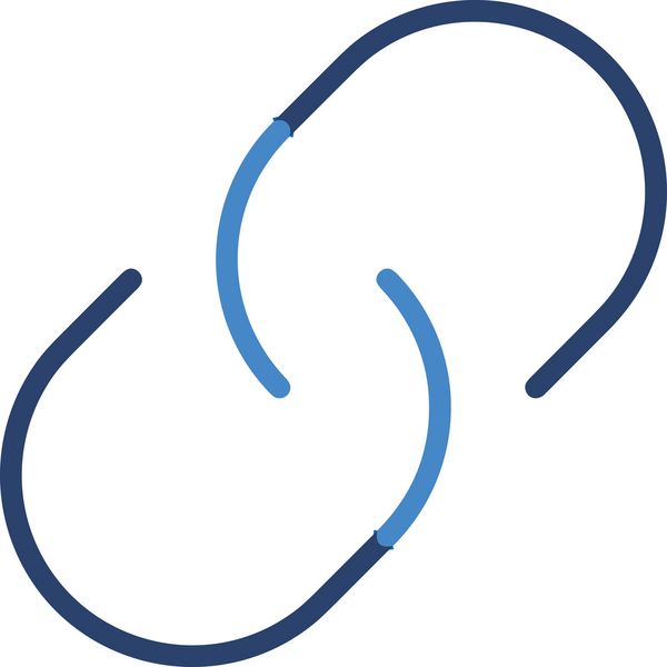 Zincir simgesi PNG biçimi basit siyah ve beyaz vektör illüstrasyonunda bağlantı birliği güvenlik ve gücünü temsil eden dijital tasarım kullanıcı arayüzü için mükemmel modern uygulama logosu minimal web ögesi