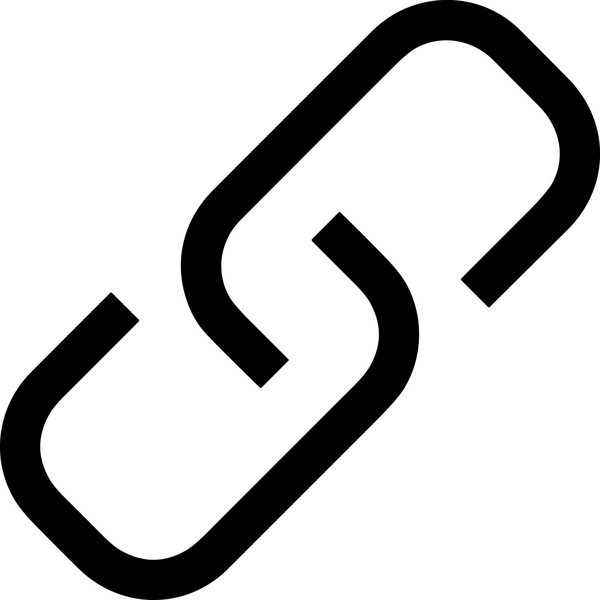 Zincir simgesi PNG biçimi basit siyah ve beyaz vektör illüstrasyonunda bağlantı birliği güvenlik ve gücünü temsil eden dijital tasarım kullanıcı arayüzü için mükemmel modern uygulama logosu minimal web ögesi