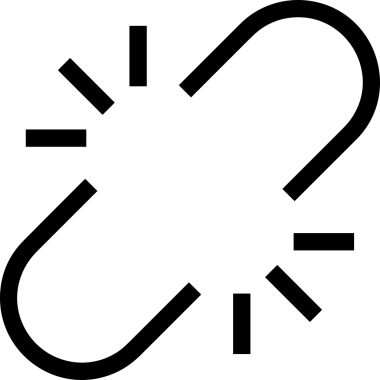 Zincir simgesi PNG biçimi basit siyah ve beyaz vektör illüstrasyonunda bağlantı birliği güvenlik ve gücünü temsil eden dijital tasarım kullanıcı arayüzü için mükemmel modern uygulama logosu minimal web ögesi