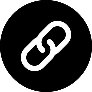 Zincir simgesi PNG biçimi basit siyah ve beyaz vektör illüstrasyonunda bağlantı birliği güvenlik ve gücünü temsil eden dijital tasarım kullanıcı arayüzü için mükemmel modern uygulama logosu minimal web ögesi