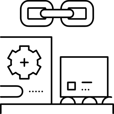 Zincir simgesi PNG biçimi basit siyah ve beyaz vektör illüstrasyonunda bağlantı birliği güvenlik ve gücünü temsil eden dijital tasarım kullanıcı arayüzü için mükemmel modern uygulama logosu minimal web ögesi