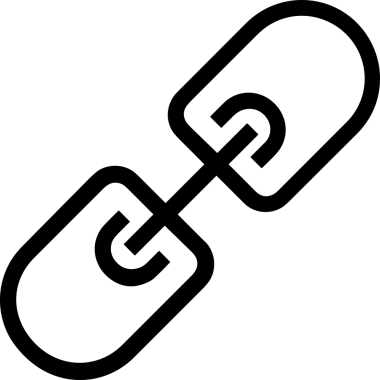 Zincir simgesi PNG biçimi basit siyah ve beyaz vektör illüstrasyonunda bağlantı birliği güvenlik ve gücünü temsil eden dijital tasarım kullanıcı arayüzü için mükemmel modern uygulama logosu minimal web ögesi