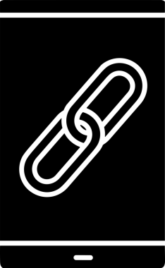 Zincir simgesi PNG biçimi basit siyah ve beyaz vektör illüstrasyonunda bağlantı birliği güvenlik ve gücünü temsil eden dijital tasarım kullanıcı arayüzü için mükemmel modern uygulama logosu minimal web ögesi