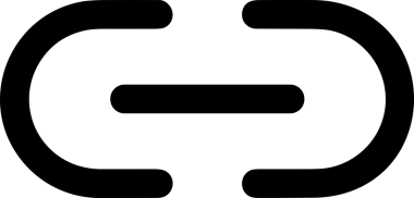 Zincir simgesi PNG biçimi basit siyah ve beyaz vektör illüstrasyonunda bağlantı birliği güvenlik ve gücünü temsil eden dijital tasarım kullanıcı arayüzü için mükemmel modern uygulama logosu minimal web ögesi