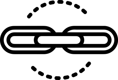 Zincir simgesi PNG biçimi basit siyah ve beyaz vektör illüstrasyonunda bağlantı birliği güvenlik ve gücünü temsil eden dijital tasarım kullanıcı arayüzü için mükemmel modern uygulama logosu minimal web ögesi