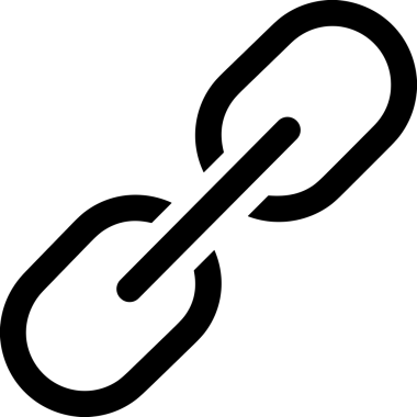 Zincir simgesi PNG biçimi basit siyah ve beyaz vektör illüstrasyonunda bağlantı birliği güvenlik ve gücünü temsil eden dijital tasarım kullanıcı arayüzü için mükemmel modern uygulama logosu minimal web ögesi