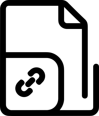 Zincir simgesi PNG biçimi basit siyah ve beyaz vektör illüstrasyonunda bağlantı birliği güvenlik ve gücünü temsil eden dijital tasarım kullanıcı arayüzü için mükemmel modern uygulama logosu minimal web ögesi