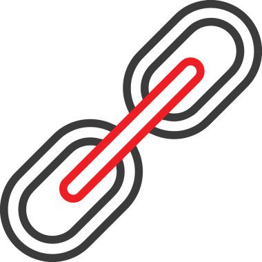 Zincir simgesi PNG biçimi basit siyah ve beyaz vektör illüstrasyonunda bağlantı birliği güvenlik ve gücünü temsil eden dijital tasarım kullanıcı arayüzü için mükemmel modern uygulama logosu minimal web ögesi