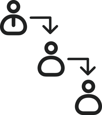 Zincir simgesi PNG biçimi basit siyah ve beyaz vektör illüstrasyonunda bağlantı birliği güvenlik ve gücünü temsil eden dijital tasarım kullanıcı arayüzü için mükemmel modern uygulama logosu minimal web ögesi