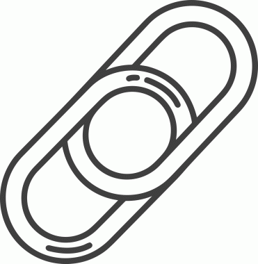 Zincir simgesi PNG biçimi basit siyah ve beyaz vektör illüstrasyonunda bağlantı birliği güvenlik ve gücünü temsil eden dijital tasarım kullanıcı arayüzü için mükemmel modern uygulama logosu minimal web ögesi