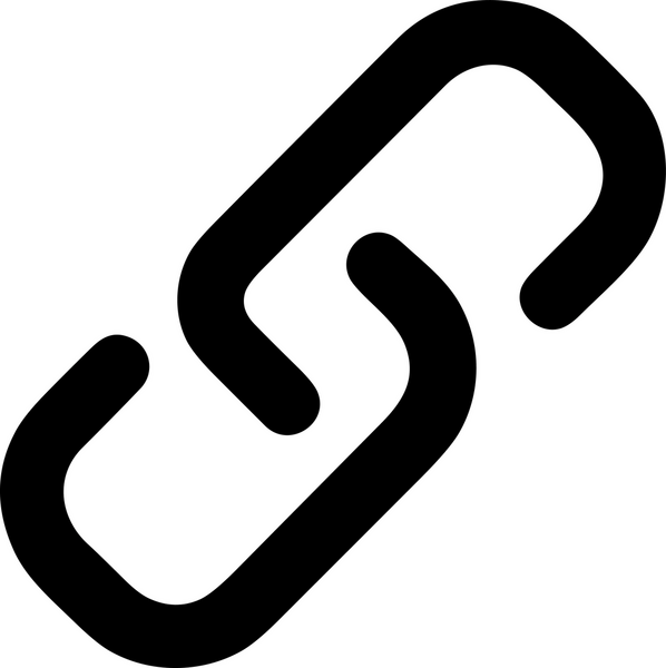 Zincir simgesi PNG biçimi basit siyah ve beyaz vektör illüstrasyonunda bağlantı birliği güvenlik ve gücünü temsil eden dijital tasarım kullanıcı arayüzü için mükemmel modern uygulama logosu minimal web ögesi