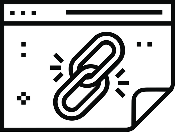 Zincir simgesi PNG biçimi basit siyah ve beyaz vektör illüstrasyonunda bağlantı birliği güvenlik ve gücünü temsil eden dijital tasarım kullanıcı arayüzü için mükemmel modern uygulama logosu minimal web ögesi