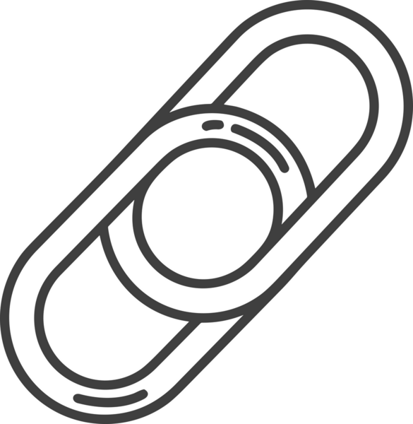 Zincir simgesi PNG biçimi basit siyah ve beyaz vektör illüstrasyonunda bağlantı birliği güvenlik ve gücünü temsil eden dijital tasarım kullanıcı arayüzü için mükemmel modern uygulama logosu minimal web ögesi