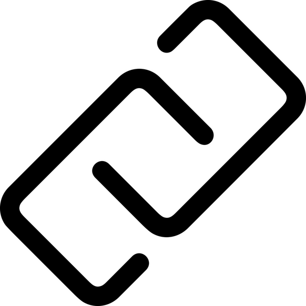 Zincir simgesi PNG biçimi basit siyah ve beyaz vektör illüstrasyonunda bağlantı birliği güvenlik ve gücünü temsil eden dijital tasarım kullanıcı arayüzü için mükemmel modern uygulama logosu minimal web ögesi