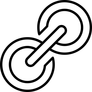 Zincir simgesi PNG biçimi basit siyah ve beyaz vektör illüstrasyonunda bağlantı birliği güvenlik ve gücünü temsil eden dijital tasarım kullanıcı arayüzü için mükemmel modern uygulama logosu minimal web ögesi